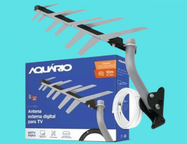 antena digital externa aquario dtv 1500 tv 2 em 1 preço