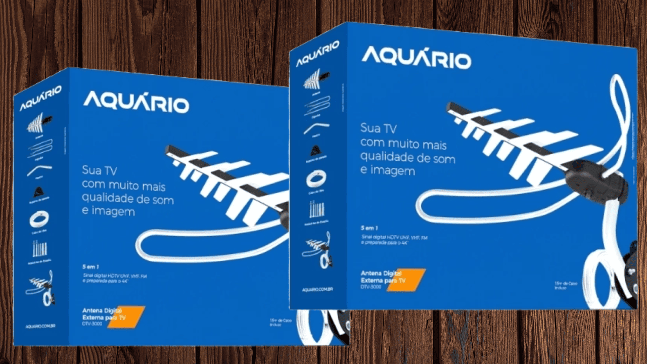 Antena Aquario DTV-3000 é boa - imagem do produto