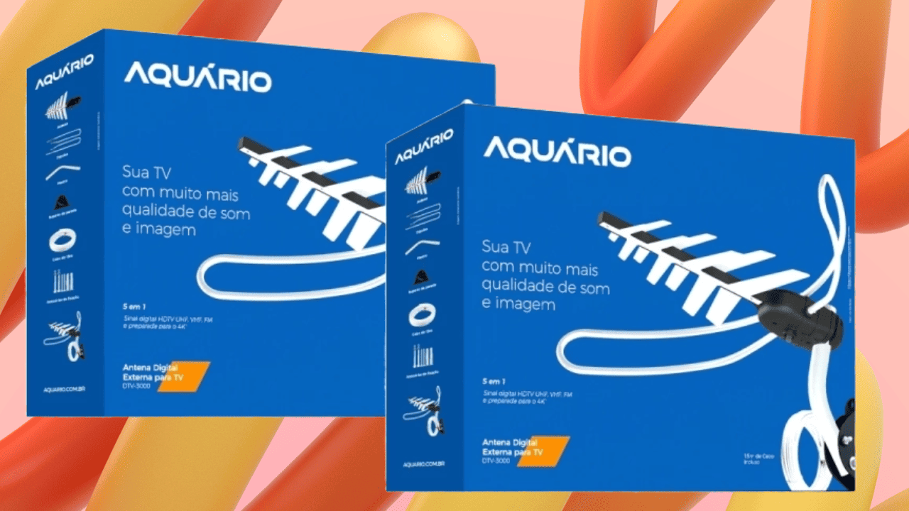 Antena externa Aquario DTV-3000 é boa - detalhes do produto